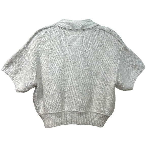 Free People, NWT We The Free ‘Molli’ Knit Sweater Shirt, Buttons, Ivory X-Small - Picture 4 of 16